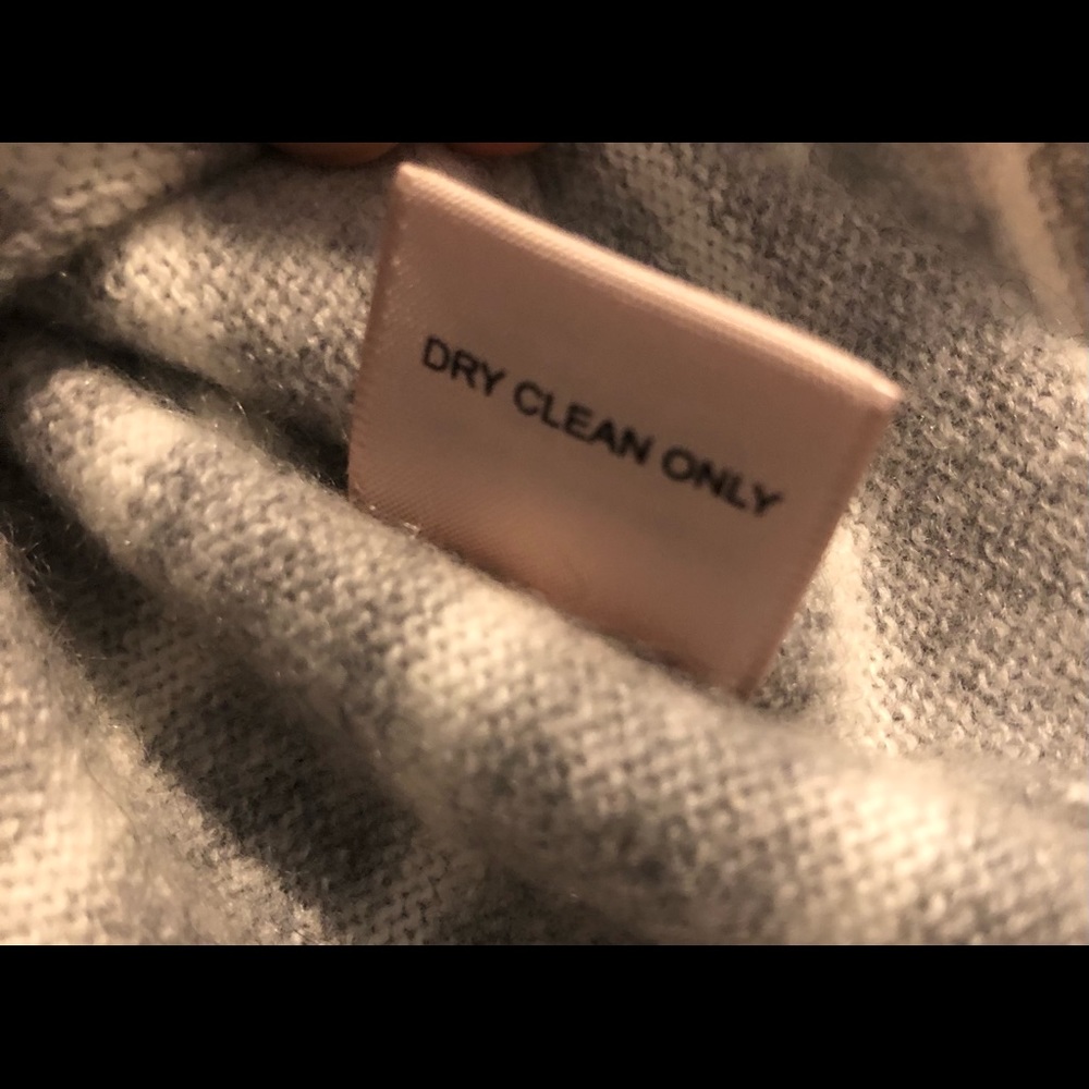 Philosophy Gray and White Striped Cashmere Sweater - Picture 8 of 11